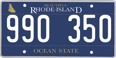 RI license plate 990350