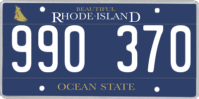 RI license plate 990370