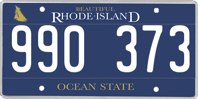 RI license plate 990373