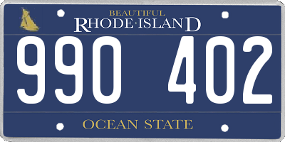RI license plate 990402
