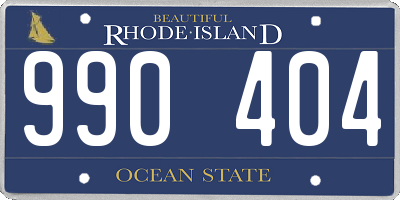 RI license plate 990404