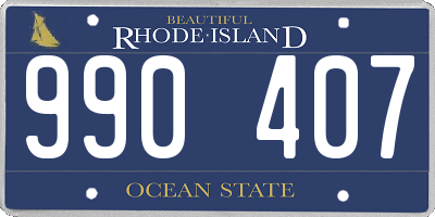 RI license plate 990407