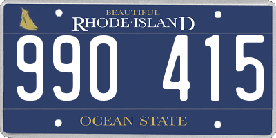RI license plate 990415