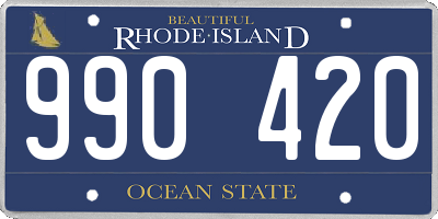 RI license plate 990420