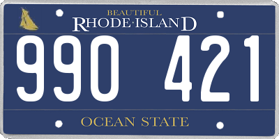 RI license plate 990421