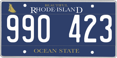 RI license plate 990423