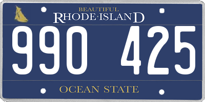 RI license plate 990425