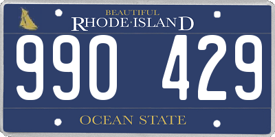 RI license plate 990429