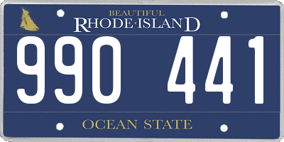 RI license plate 990441