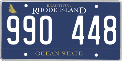 RI license plate 990448