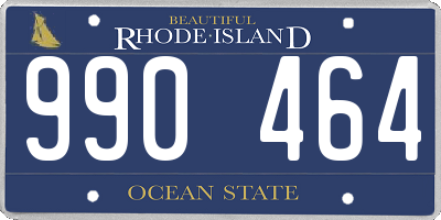 RI license plate 990464