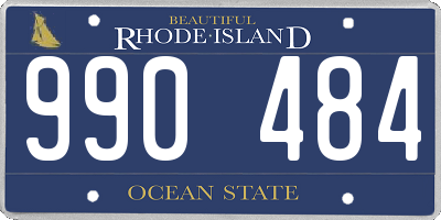 RI license plate 990484