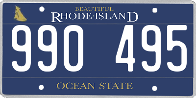 RI license plate 990495