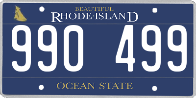 RI license plate 990499