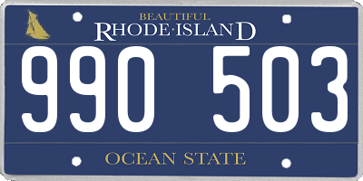 RI license plate 990503