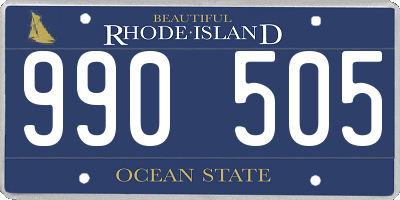 RI license plate 990505