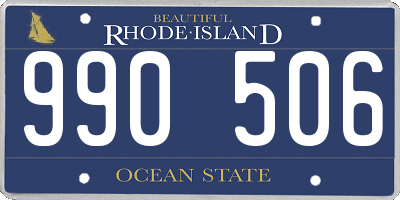 RI license plate 990506