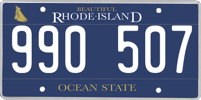 RI license plate 990507