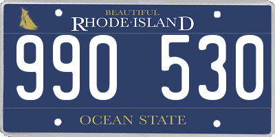 RI license plate 990530