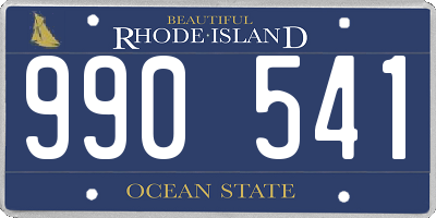 RI license plate 990541