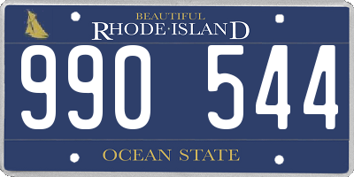 RI license plate 990544