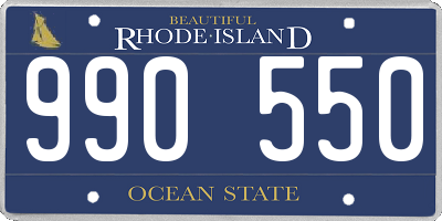 RI license plate 990550