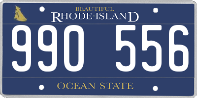 RI license plate 990556