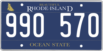 RI license plate 990570