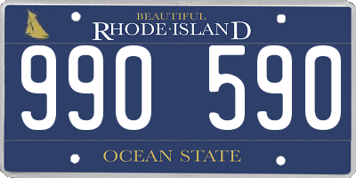 RI license plate 990590