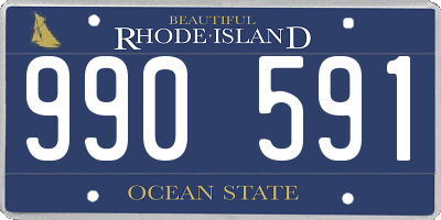 RI license plate 990591
