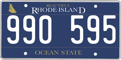 RI license plate 990595