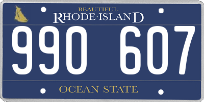 RI license plate 990607