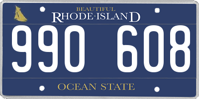 RI license plate 990608