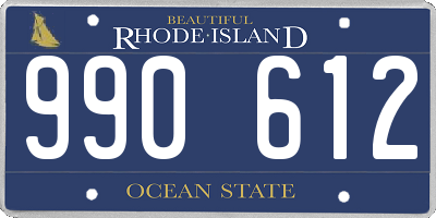 RI license plate 990612