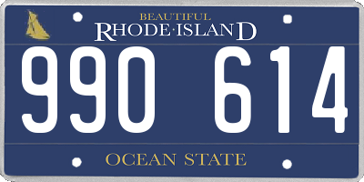 RI license plate 990614