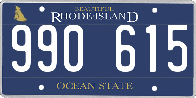 RI license plate 990615