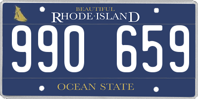 RI license plate 990659