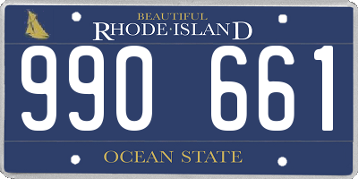 RI license plate 990661