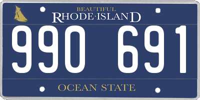 RI license plate 990691