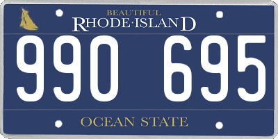 RI license plate 990695