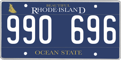 RI license plate 990696