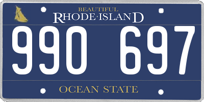 RI license plate 990697