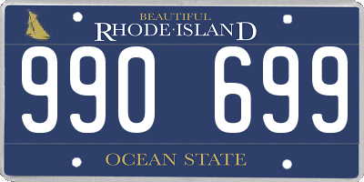 RI license plate 990699