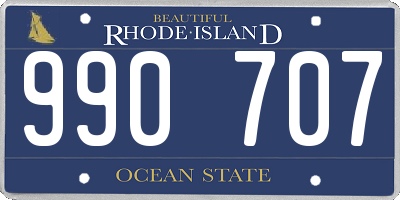 RI license plate 990707