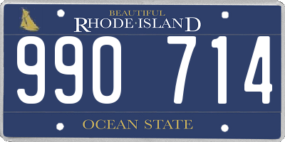 RI license plate 990714