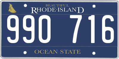 RI license plate 990716