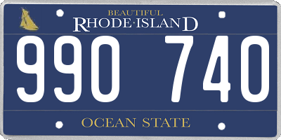 RI license plate 990740