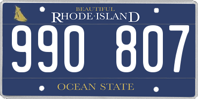 RI license plate 990807