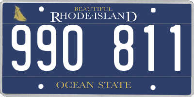 RI license plate 990811