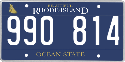 RI license plate 990814
